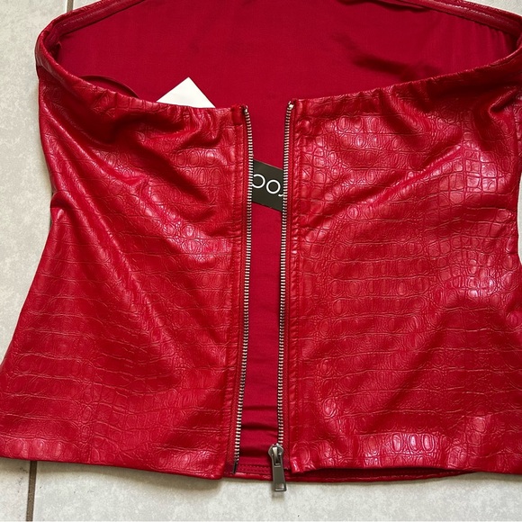 Naked Wardrobe The Crocodile Collection
Croc Embossed Faux Leather Tube Top - Picture 7 of 10